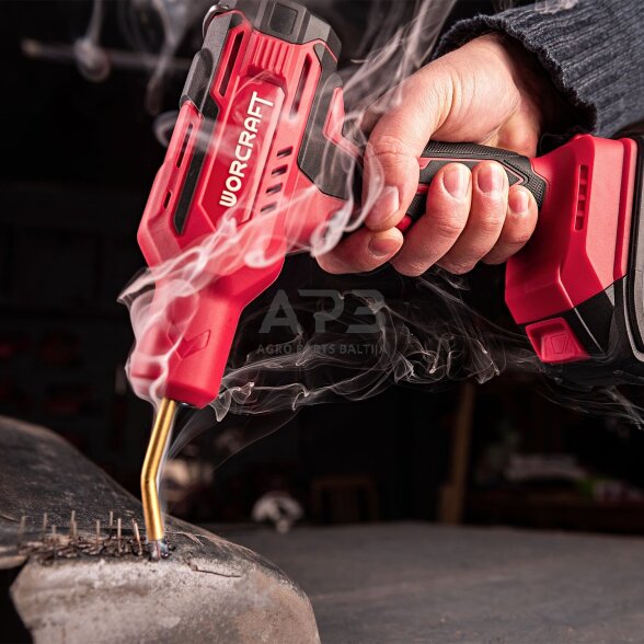 Akumuliatorinis plastiko suvirinimo aparatas plastikinėje dėžėje 20V LI-ION 22