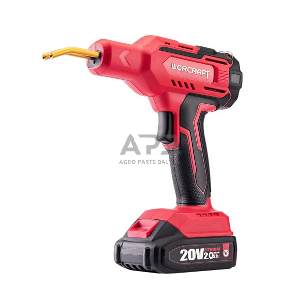 Akumuliatorinis plastiko suvirinimo aparatas plastikinėje dėžėje 20V LI-ION 8