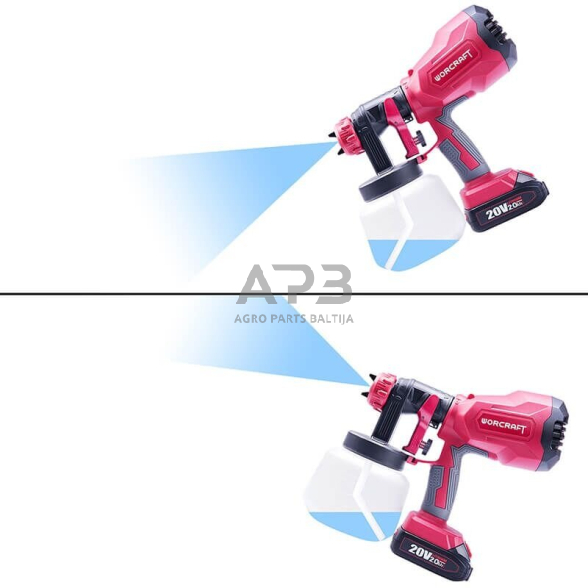 Akumuliatorinis pulverizatorius Ø1.8mm, Ø2.6mm 20V LI-ION 7 Akumuliatorinis pulverizatorius Ø1.8mm, Ø2.6mm 20V LI-ION 7