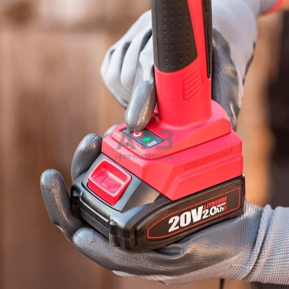 Akumuliatorinis sekatorius 20V LI-ION su teleskopiniu prailginimu 9 Akumuliatorinis sekatorius 20V LI-ION su teleskopiniu prailginimu 9