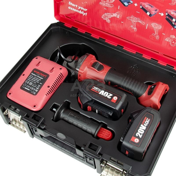 Akumuliatorinis šlifuoklis kampinis 125mm 20V LI-ION (XCUBE dėžė) 1 Akumuliatorinis šlifuoklis kampinis 125mm 20V LI-ION (XCUBE dėžė) 1