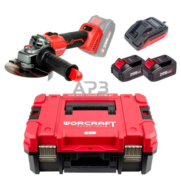 Akumuliatorinis šlifuoklis kampinis 125mm 20V LI-ION (XCUBE dėžė) 2 Akumuliatorinis šlifuoklis kampinis 125mm 20V LI-ION (XCUBE dėžė) 2