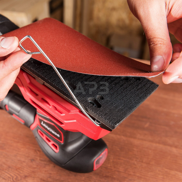 Akumuliatorinis šlifuoklis orbitinis 94x185mm 20V LI-ION 9 Akumuliatorinis šlifuoklis orbitinis 94x185mm 20V LI-ION 9