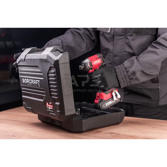 Akumuliatorinis smūginis suktuvas 1/4'' HEX 20V LI-ION (plastikinė dėžė) 6 Akumuliatorinis smūginis suktuvas 1/4'' HEX 20V LI-ION (plastikinė dėžė) 6