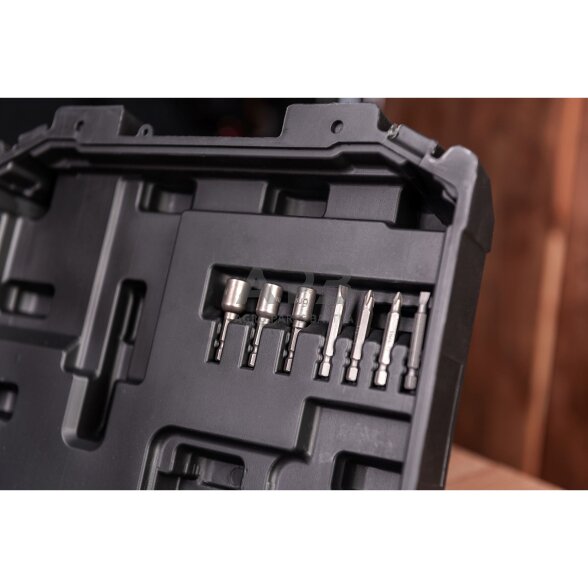Akumuliatorinis smūginis suktuvas 1/4'' HEX 20V LI-ION (plastikinė dėžė) 8