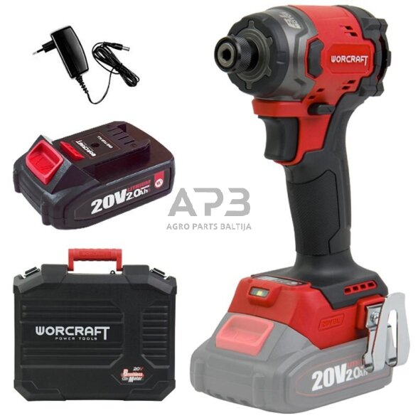 Akumuliatorinis smūginis suktuvas 1/4'' HEX 20V LI-ION (plastikinė dėžė) Akumuliatorinis smūginis suktuvas 1/4'' HEX 20V LI-ION (plastikinė dėžė)