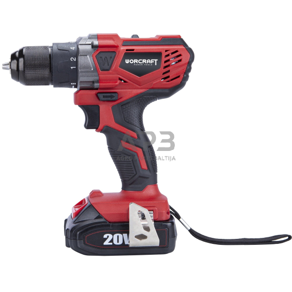 Akumuliatorinis suktuvas-gręžtuvas 20V, 2 greičiai, LI-ION 4.0Ah 1 Akumuliatorinis suktuvas-gręžtuvas 20V, 2 greičiai, LI-ION 4.0Ah 1