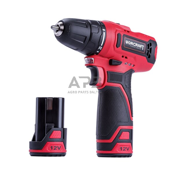 Akumuliatorinis suktuvas-gręžtuvas su priedais plastikine deže 12V LI-ION 2 Akumuliatorinis suktuvas-gręžtuvas su priedais plastikine deže 12V LI-ION 2