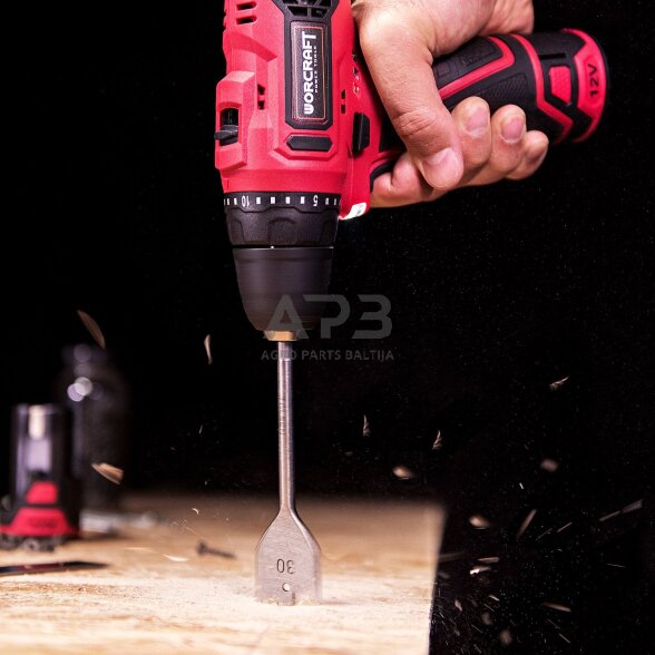 Akumuliatorinis suktuvas-gręžtuvas su priedais plastikine deže 12V LI-ION 19 Akumuliatorinis suktuvas-gręžtuvas su priedais plastikine deže 12V LI-ION 19