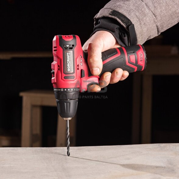 Akumuliatorinis suktuvas-gręžtuvas su priedais plastikine deže 12V LI-ION 12 Akumuliatorinis suktuvas-gręžtuvas su priedais plastikine deže 12V LI-ION 12