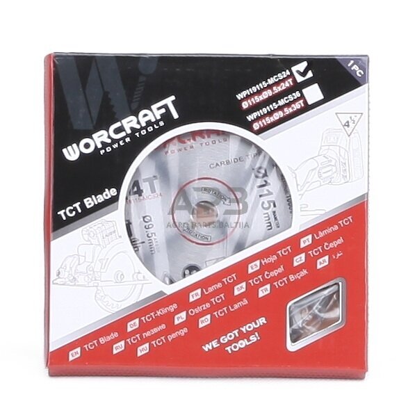 Akumuliatorinio pjūklo CMCS-S20LiB pjovimo diskas 9.5 x 115 mm 24T (ats.d)