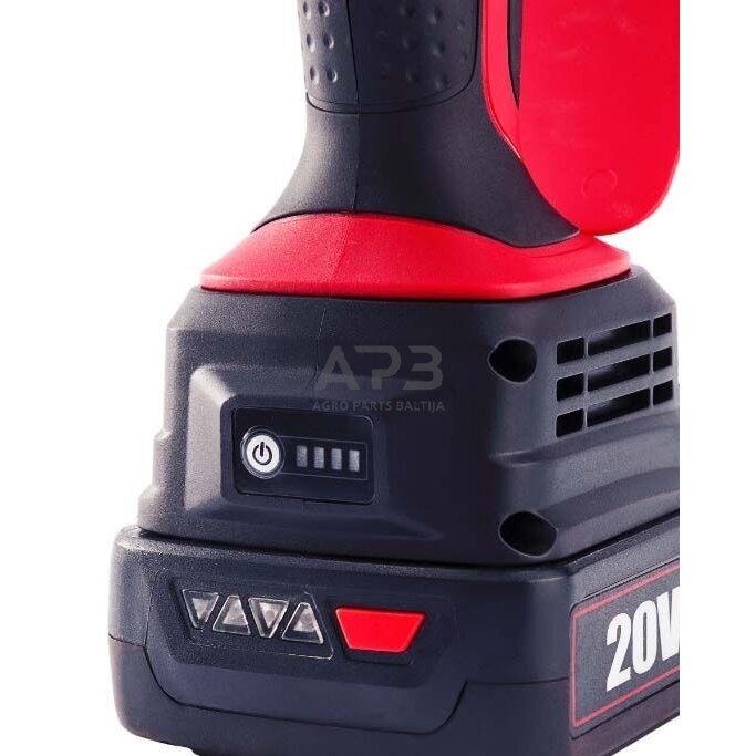 Akumuliatorinis grandininis mini pjūklas su teleskopiniu prailginimu 20V LI-ION 6