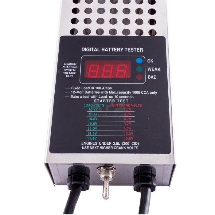 Akumuliatoriaus baterijos testeris skaitmeninis 12V 1 Akumuliatoriaus baterijos testeris skaitmeninis 12V 1