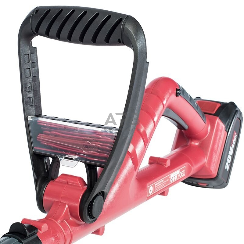 Akumuliatorinis trimeris su priedais 20V LI-ION 6 Akumuliatorinis trimeris su priedais 20V LI-ION 6