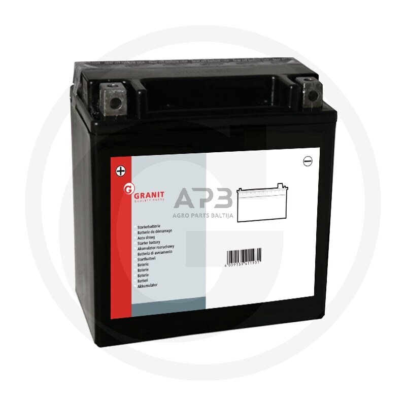 Akumuliatorius traktoriukams Granit 12 V / 18 Ah 151 x 87 x 161 mm Akumuliatorius traktoriukams Granit 12 V / 18 Ah 151 x 87 x 161 mm