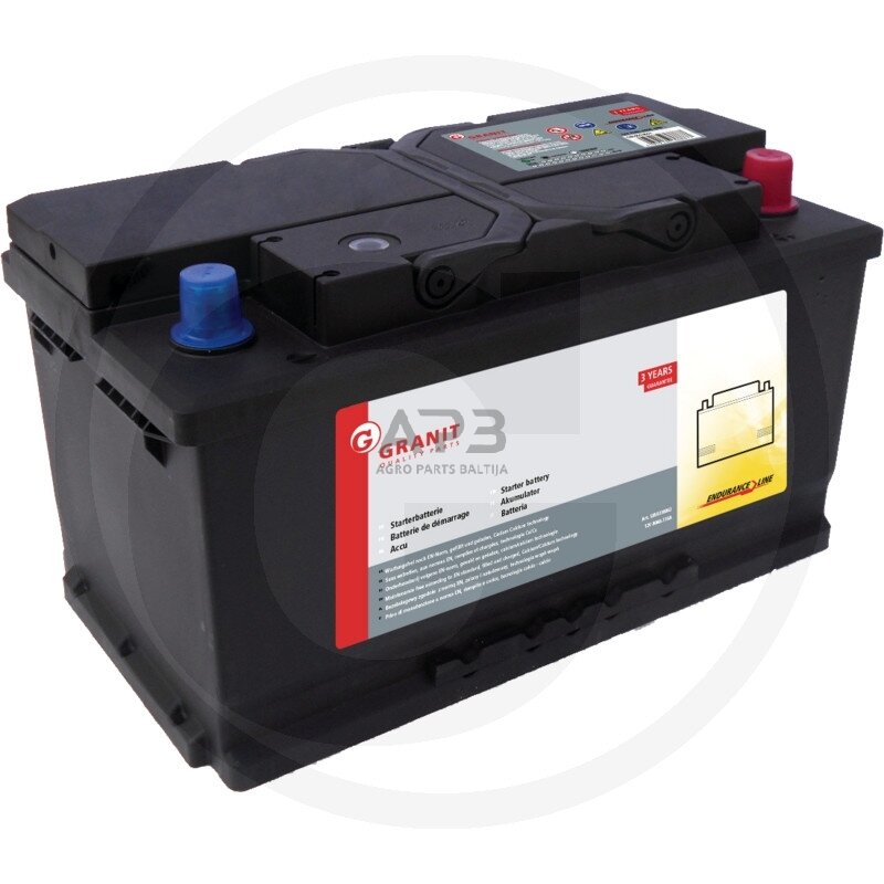 Akumuliatorius traktoriui Granit 12 V / 80 Ah 315 x 175 x 190 mm GBEFBL4 Akumuliatorius traktoriui Granit 12 V / 80 Ah 315 x 175 x 190 mm GBEFBL4