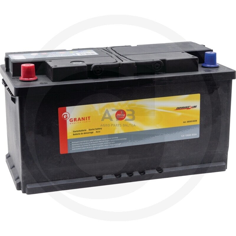 Akumuliatorius traktoriui Granit Endurance Line 12 V / 100 Ah 353 x 175 x 190 mm 47370942 Akumuliatorius traktoriui Granit Endurance Line 12 V / 100 Ah 353 x 175 x 190 mm 47370942