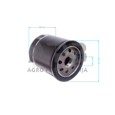 Alyvos filtras Kohler (ilgesnis) 88,00 x 76,00 mm, centrinė skylė 19,05 mm 52 050 02, 52 050 02-S, 52 050 02S, 5205002