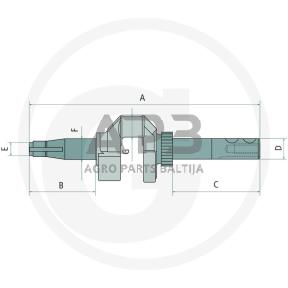 Alkūninis velenas Briggs & Stratton 793429, 090602, 100602, 100605, 100607, 100802, 100805, 101602