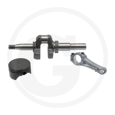 Alkūninis velenas su švaistikliu ir stūmokliu Briggs & Stratton 593917, 127700, 127800, 128800, 129700, 129800, 12F700, 12F800, 12G700, 12G800, 12H700, 12H800, 12J800, 12V800