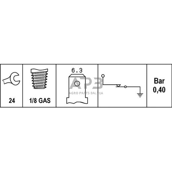 Alyvos slėgio jungiklis 12V Hella 6ZF007392001 5 Alyvos slėgio jungiklis 12V Hella 6ZF007392001 5