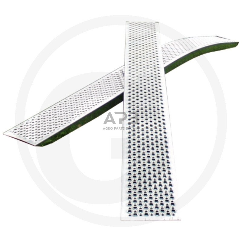 Aliuminė užvažiavimo rampa išlenkta 2 metrų 20 cm plotis 400 kg Aliuminė užvažiavimo rampa išlenkta 2 metrų 20 cm plotis 400 kg