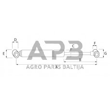 Amortizatorius stabdžių mechanizmo AL-KO 20775504