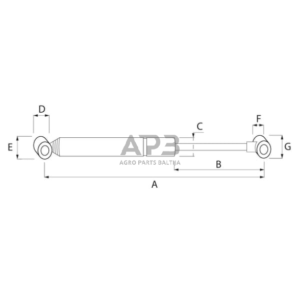 Amortizatorius stabdžių mechanizmo AL-KO 1204577 1 Amortizatorius stabdžių mechanizmo AL-KO 1204577 1
