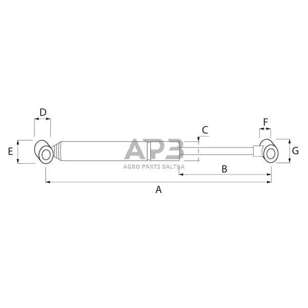 Amortizatorius stabdžių mechanizmo AL-KO 20775504 1