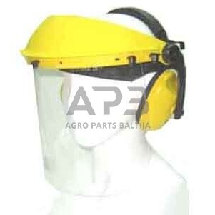 Antveidis plastikinis reguliuojamas su ausinėmis Antveidis plastikinis reguliuojamas su ausinėmis