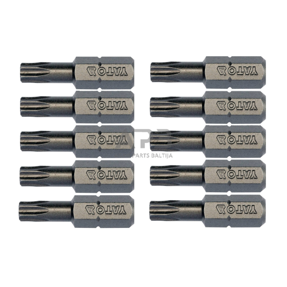 Antgalis TORX 1/4" (6.3mm), T25 x25mmL 10vnt. Antgalis TORX 1/4" (6.3mm), T25 x25mmL 10vnt.