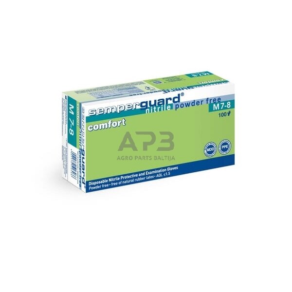 Apsauginės nitrilo pirštinės Semperguard 24cm 8/M 3000004107 Apsauginės nitrilo pirštinės Semperguard 24cm 8/M 3000004107