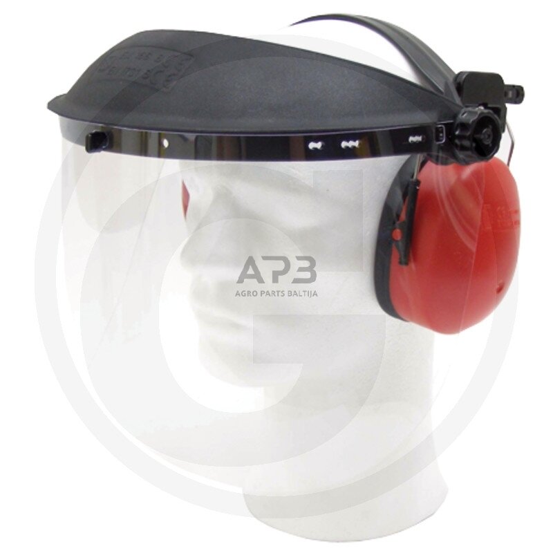 Apsauginis skydelis su ausinėmis ir skydeliu Apsauginis skydelis su ausinėmis ir skydeliu