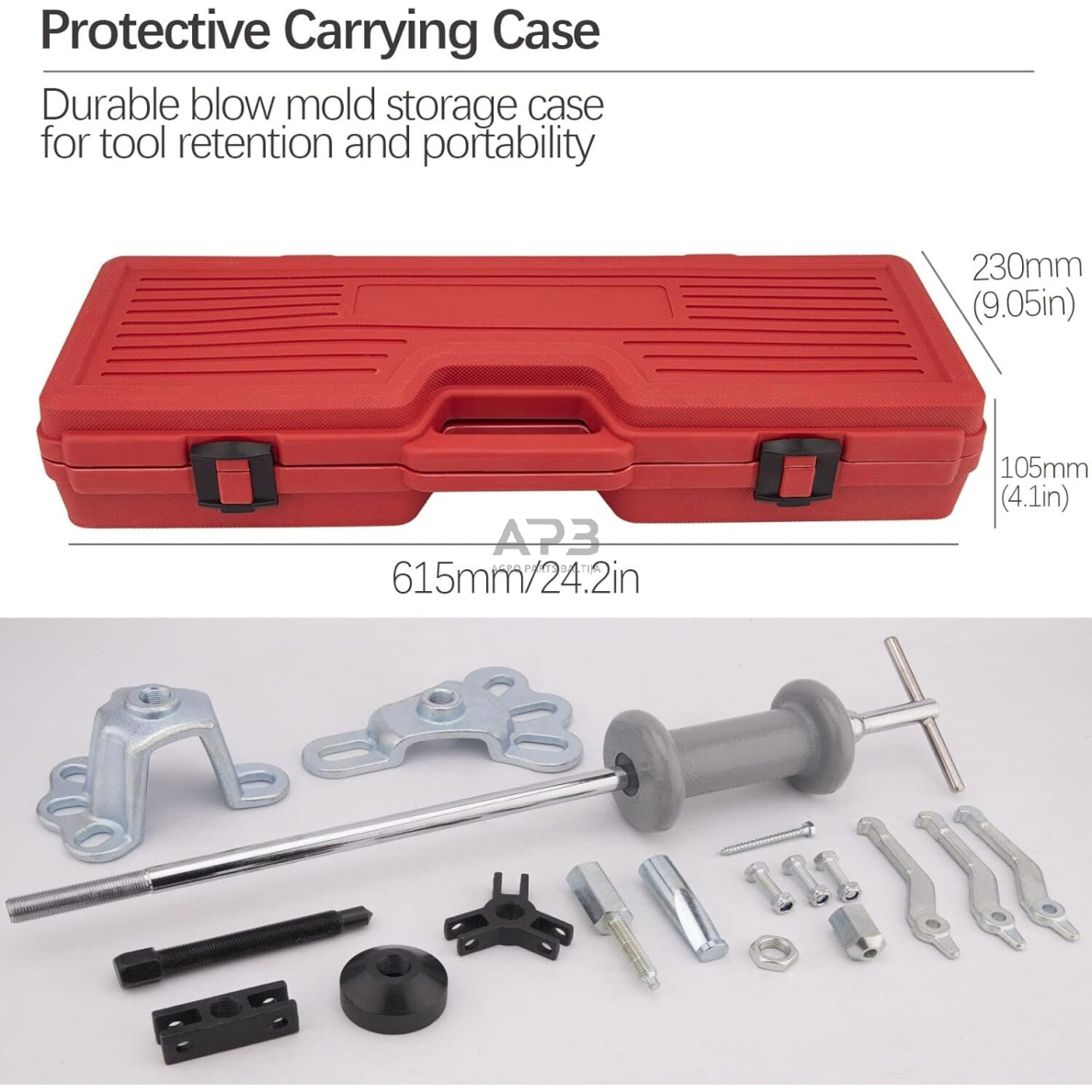 Atbulinis plaktukas su priedais 9vnt. 4