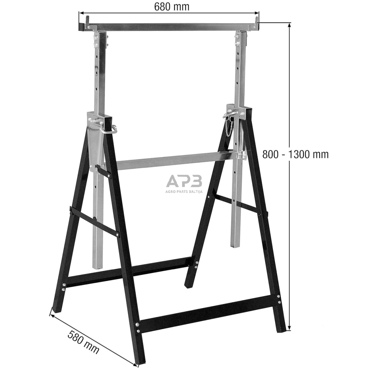 Atraminis stovas sulankstomas (reguliuojamas) 150kg 2 Atraminis stovas sulankstomas (reguliuojamas) 150kg 2