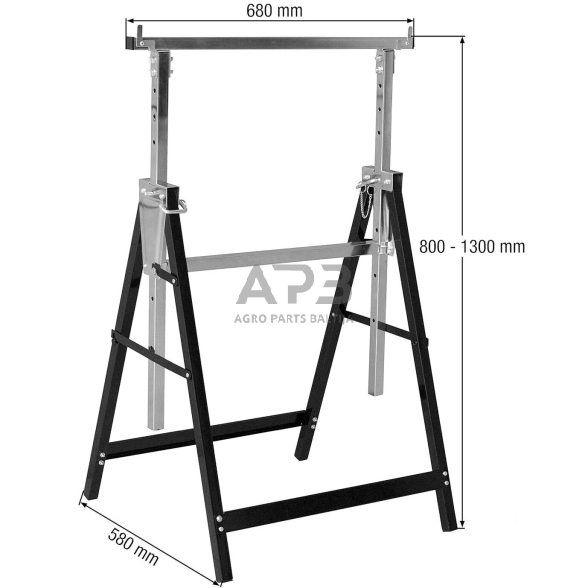Atraminis stovas sulankstomas (reguliuojamas) 150kg 2 Atraminis stovas sulankstomas (reguliuojamas) 150kg 2