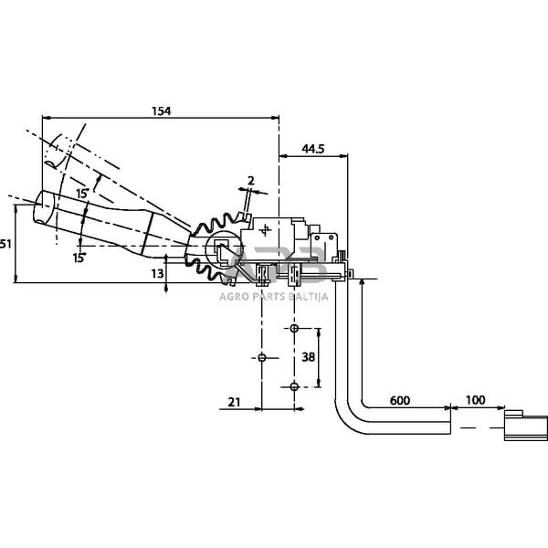 Atbulinės eigos jungiklis Cobo 01316000 1 Atbulinės eigos jungiklis Cobo 01316000 1