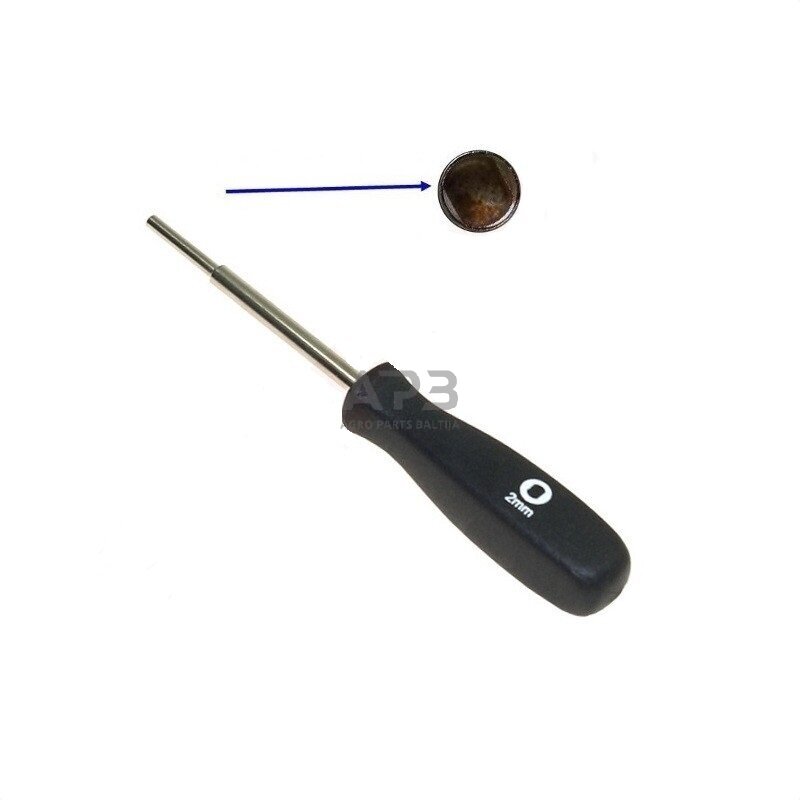 Atsuktuvas karbiuratoriaus DD 2mm Atsuktuvas karbiuratoriaus DD 2mm