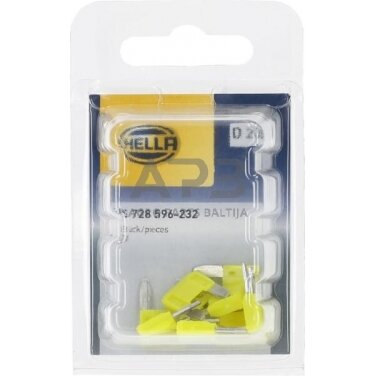 Automobilio saugiklis Mini 32V, 20A, 16.3mm 10x Hella 8JS728596232 4 Automobilio saugiklis Mini 32V, 20A, 16.3mm 10x Hella 8JS728596232 4