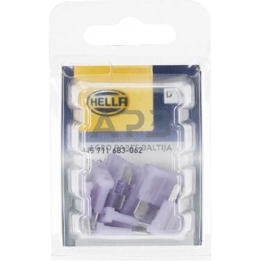 Automobilio saugiklis standartinis 12V, 3A, 18.8mm 10x Hella 8JS711683062 1 Automobilio saugiklis standartinis 12V, 3A, 18.8mm 10x Hella 8JS711683062 1