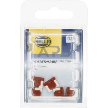 Automobilio saugiklis Mini 7.5A, 8.4mm 5x Hella 8JS728596302 4