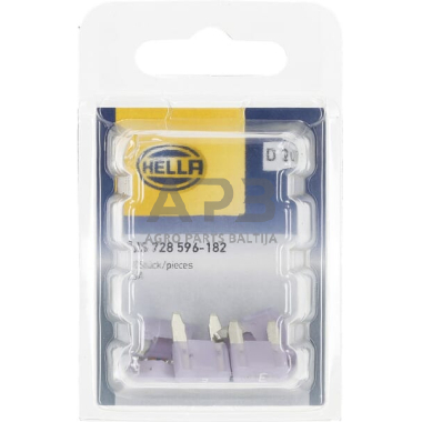 Automobilio saugiklis Mini 32V, 3A, 16.3mm 10x Hella 8JS728596182 4 Automobilio saugiklis Mini 32V, 3A, 16.3mm 10x Hella 8JS728596182 4