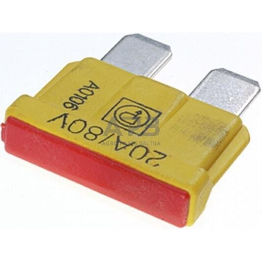 Automobilio saugiklis standartinis 80V, 20A, 19.7mm 10x Hella 8JS711683252 3