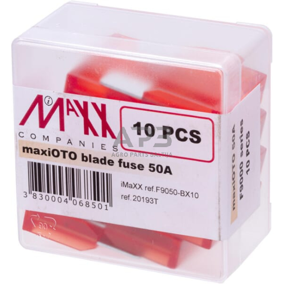 Automobilio saugiklis Maxi 32V, 50A, 34.3mm 10x iMaXX SI20193 3 Automobilio saugiklis Maxi 32V, 50A, 34.3mm 10x iMaXX SI20193 3
