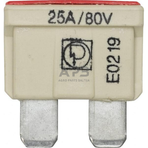 Automobilio saugiklis standartinis 80V, 25A, 19.7mm 10x Hella 8JS711683262 1 Automobilio saugiklis standartinis 80V, 25A, 19.7mm 10x Hella 8JS711683262 1