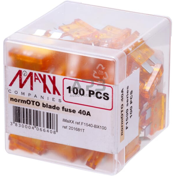 Automobilio saugiklis standartinis 40A, 20mm iMaXX SI22040 100vnt. 3 Automobilio saugiklis standartinis 40A, 20mm iMaXX SI22040 100vnt. 3
