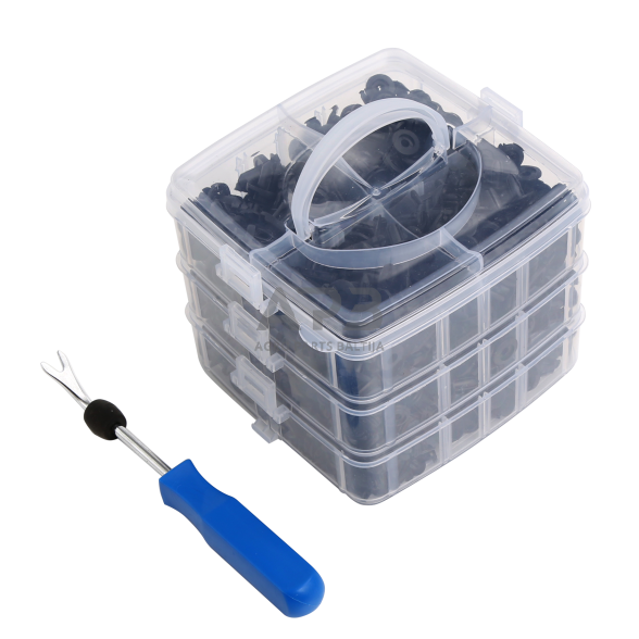 Automobilio apdailos plastikinių laikiklių rinkinys 620vnt. Automobilio apdailos plastikinių laikiklių rinkinys 620vnt.