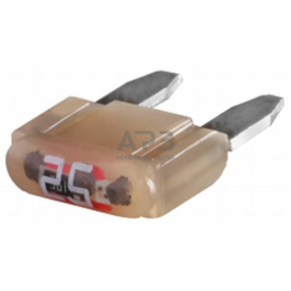 Automobilio saugiklis Mini 32V, 25A, 16.3mm 10x Hella 8JS728596242 3 Automobilio saugiklis Mini 32V, 25A, 16.3mm 10x Hella 8JS728596242 3