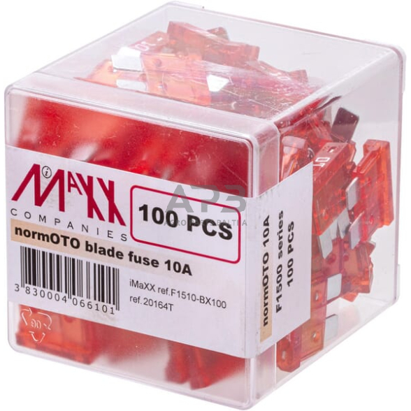 Automobilio saugiklis standartinis 10A, 20mm 100x iMaXX SI22010 3 Automobilio saugiklis standartinis 10A, 20mm 100x iMaXX SI22010 3