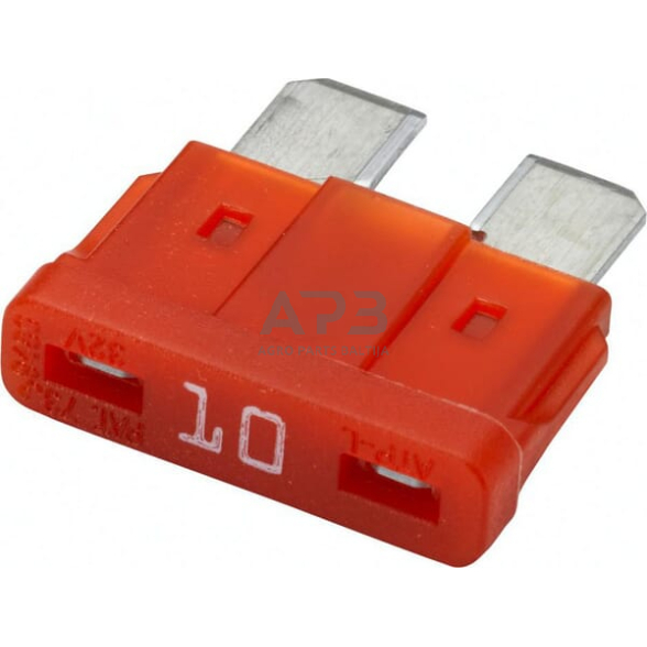 Automobilio saugiklis standartinis 12V, 10A, 18.8mm 10x Hella 8JS711683092 Automobilio saugiklis standartinis 12V, 10A, 18.8mm 10x Hella 8JS711683092